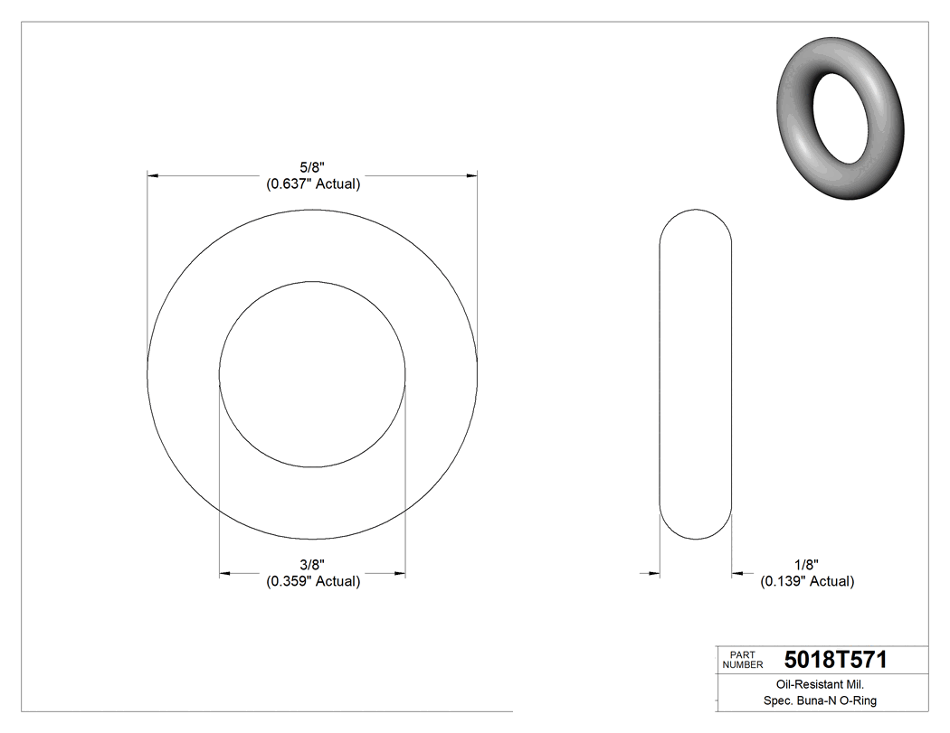 Technical drawing - 5018T571